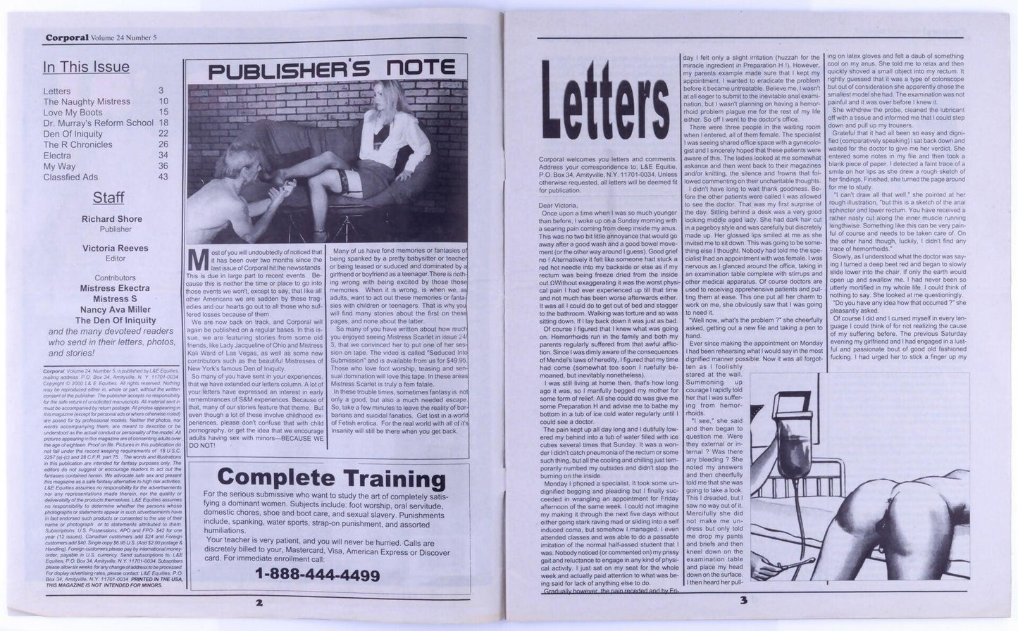 Corporal Fetish Newspaper Vol. 24 Issue 5 2000 - XXX Marketplace