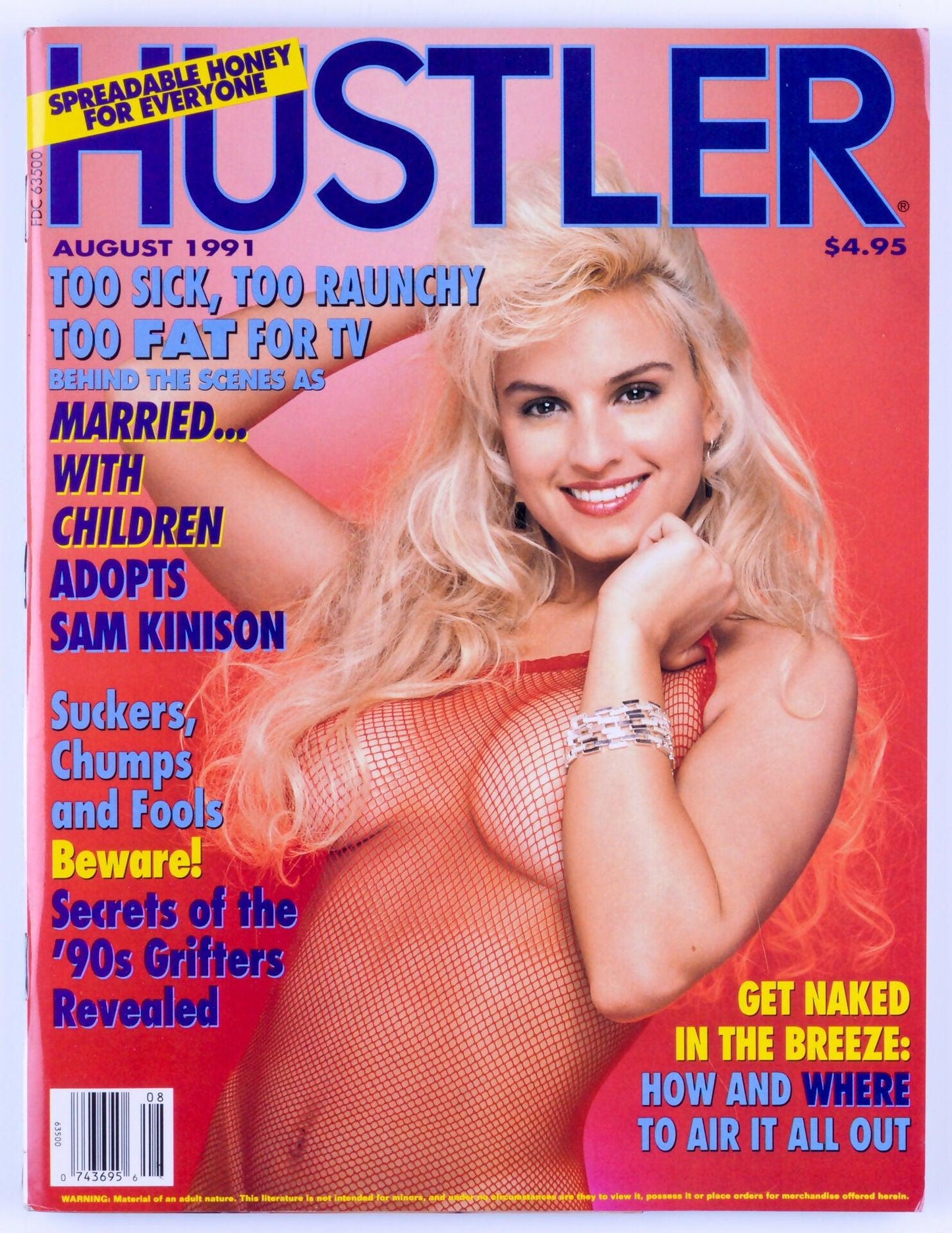 HUSTLER Vintage Softcore Adult Magazine Vol. 18 No. 2 August 1991 - XXX Marketplace