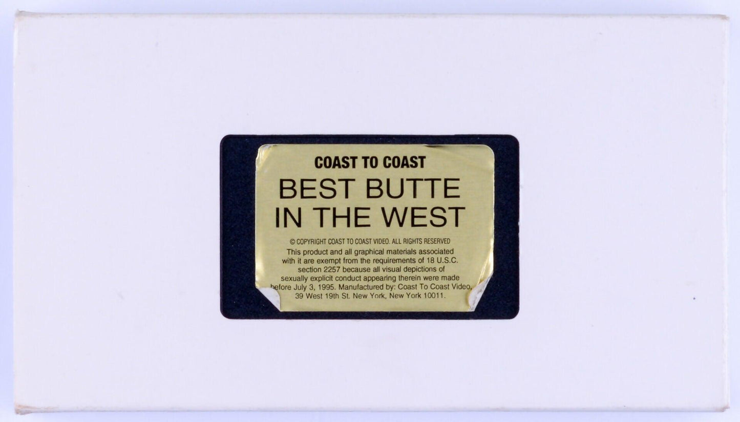 *Rare* COAST TO COAST BEST BUTTE IN THE WEST VHS Tape 1995 - XXX Marketplace