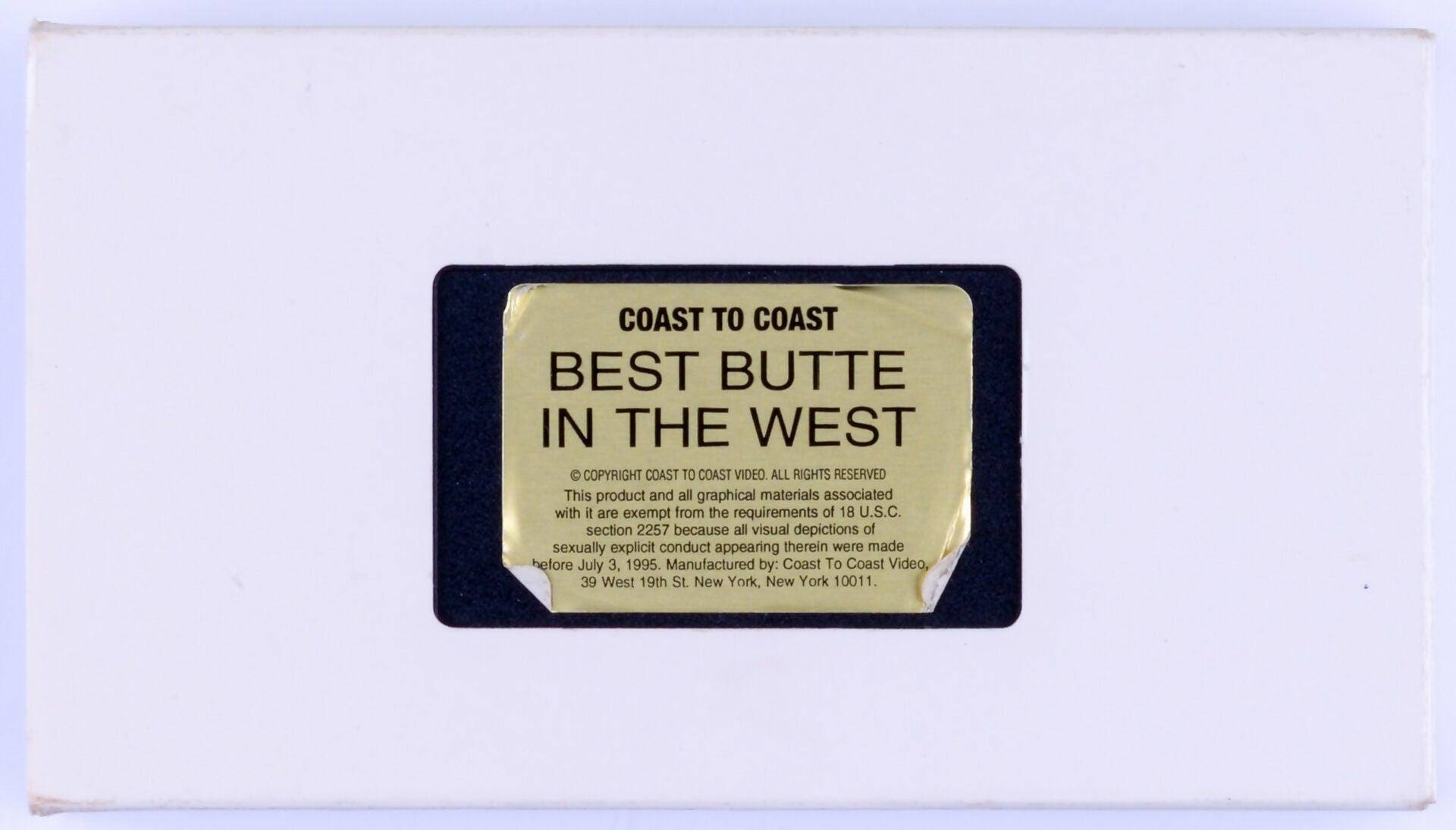 *Rare* COAST TO COAST BEST BUTTE IN THE WEST VHS Tape 1995 - XXX Marketplace