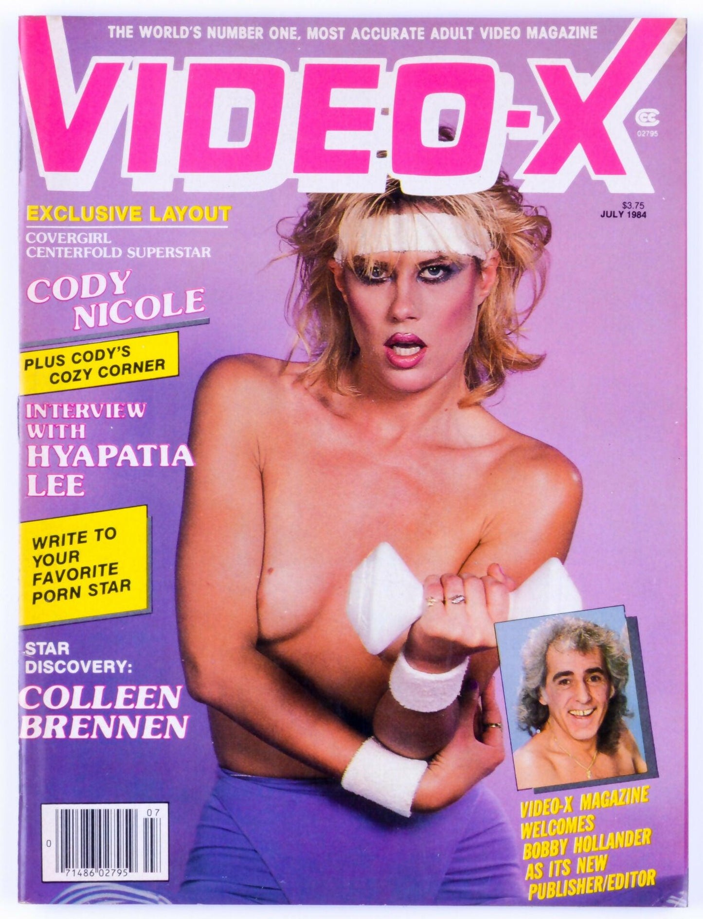 VIDEO-X July 1984 Vintage Hardcore Adult Magazine - Hyapatia Lee, Candy Samples, Ron Jeremy - XXX Marketplace