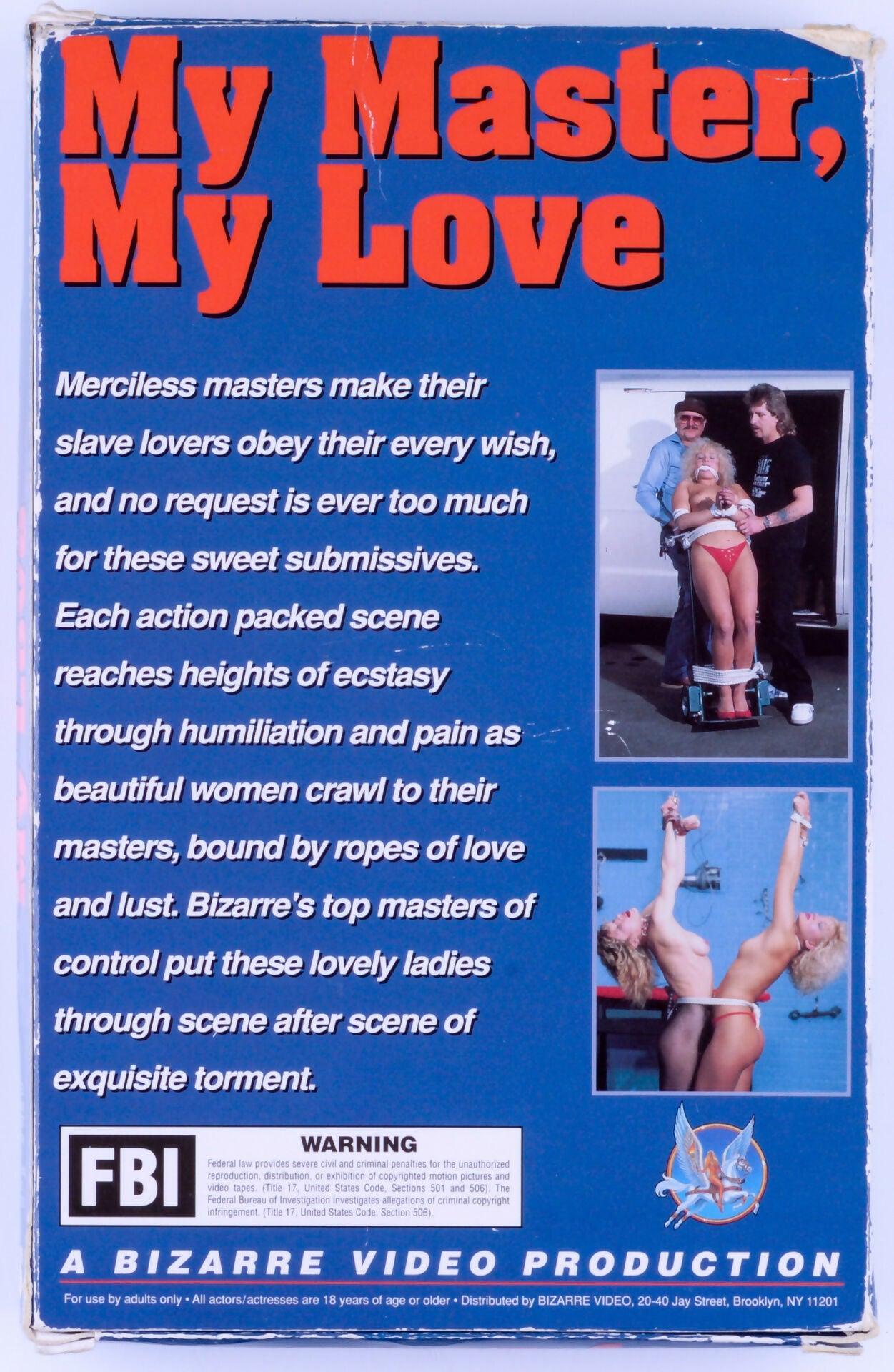 *Rare* My Master, My Love Vol. 20 BIZARRE VIDEOS Best of Male Domination VHS Tape Unknown Publication Date - XXX Marketplace