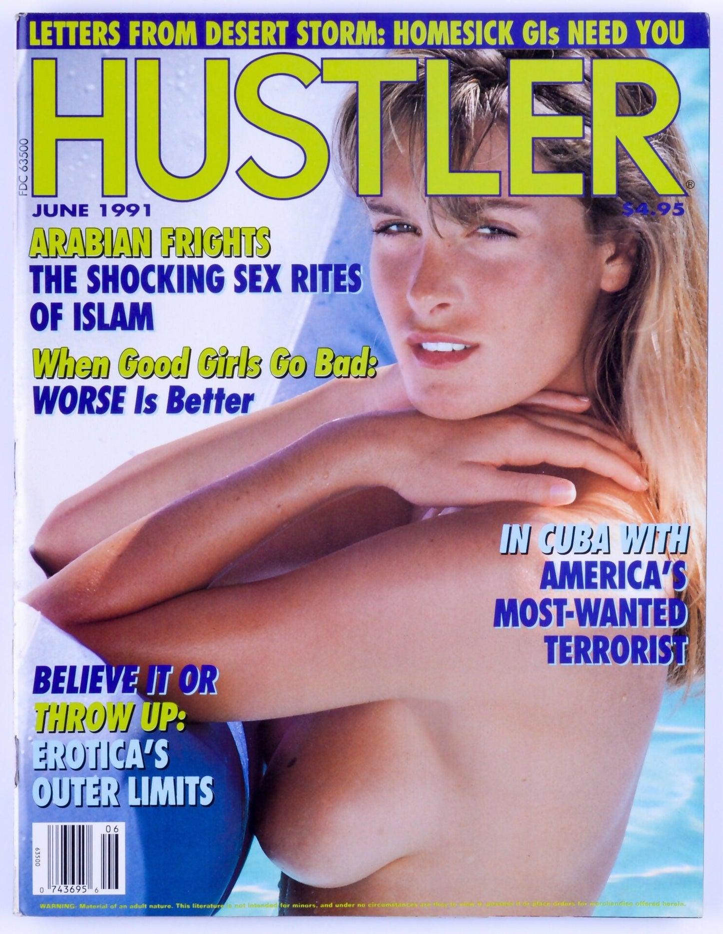 HUSTLER Vintage Softcore Adult Magazine Vol. 17 No. 12 June 1991 - XXX Marketplace