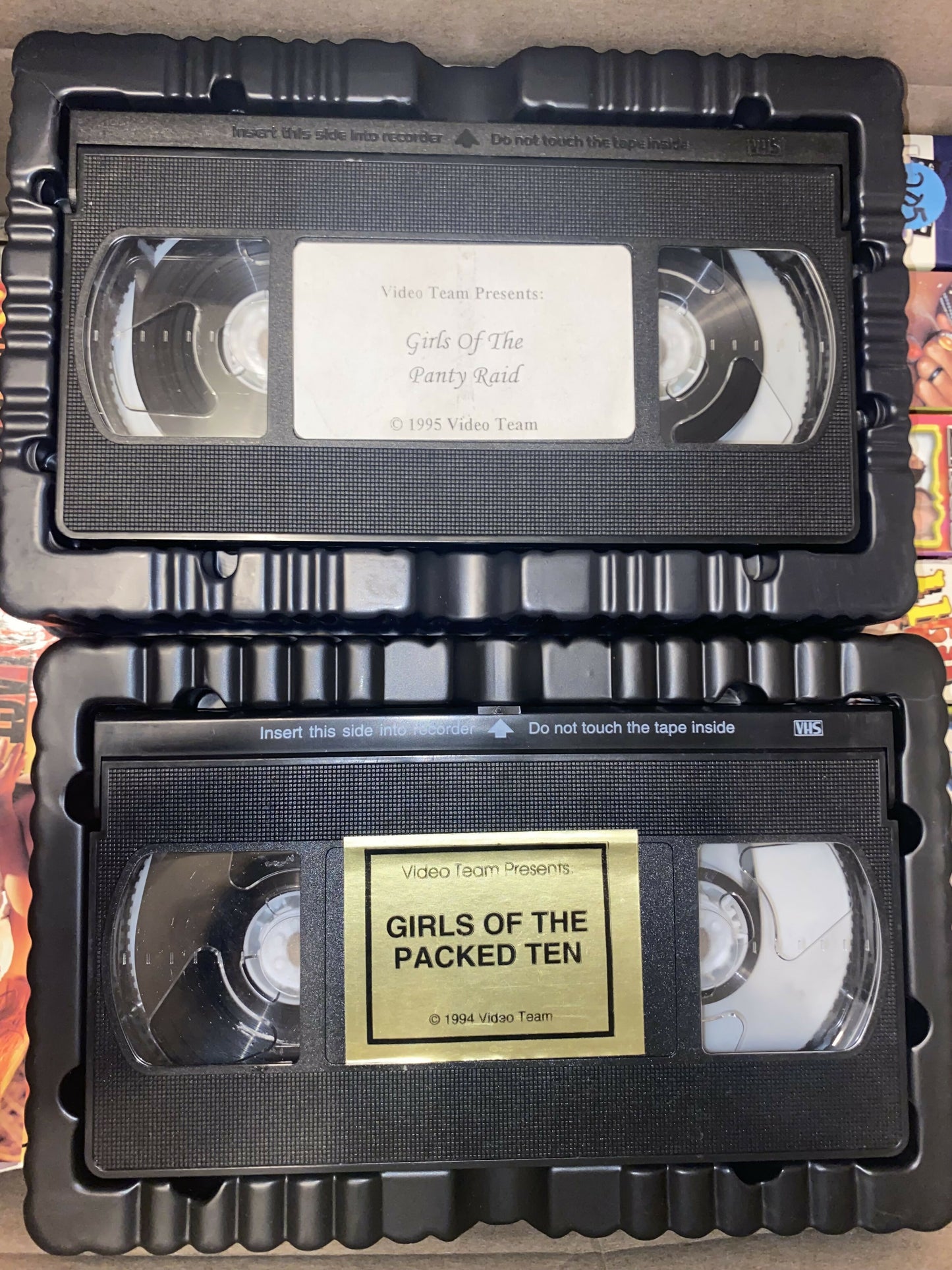 Girls Of The Pantyraid & Packed 10 VHS - Video Team