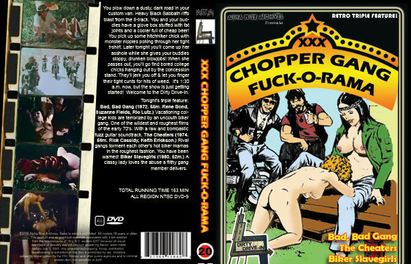 Chopper Gang Fuck-O-Rama Triple Feature Dirty Drive In Alpha Blue Archives DVD