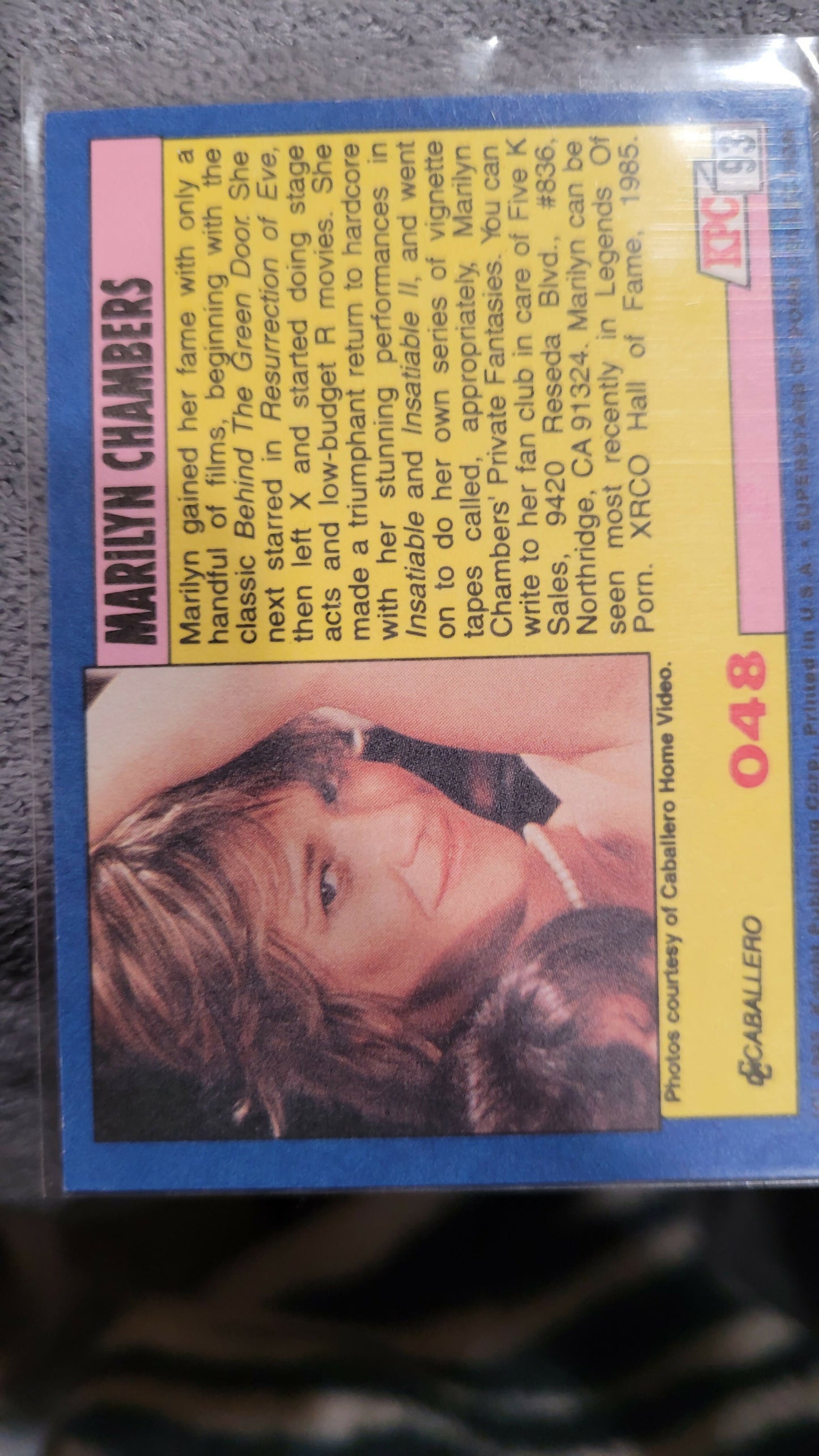 Marylin Chambers card # 048