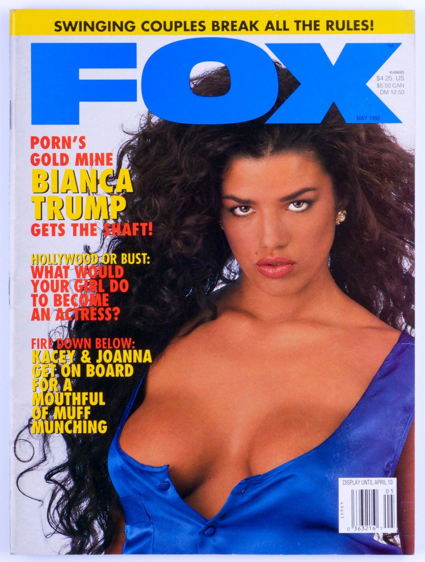 FOX Vintage Softcore Adult Magazine Vol. 10 No. 12 May 1992 - Bianca Trump *Good* - XXX Marketplace