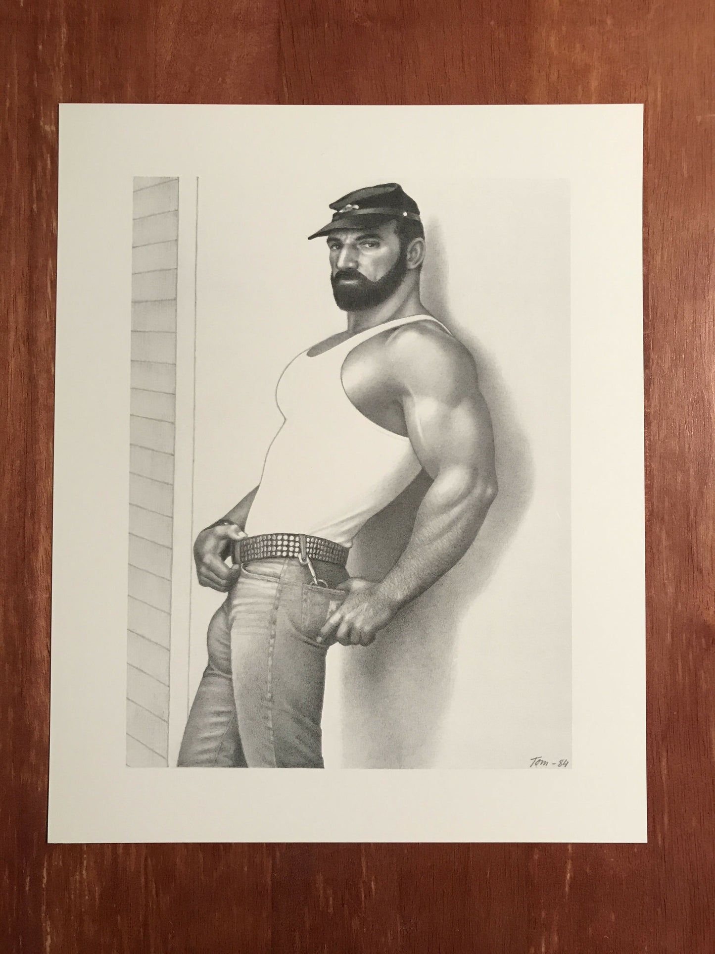 Tom of Finland 8 x 10 Print from the "California '84" Series Muscle Bear Daddy