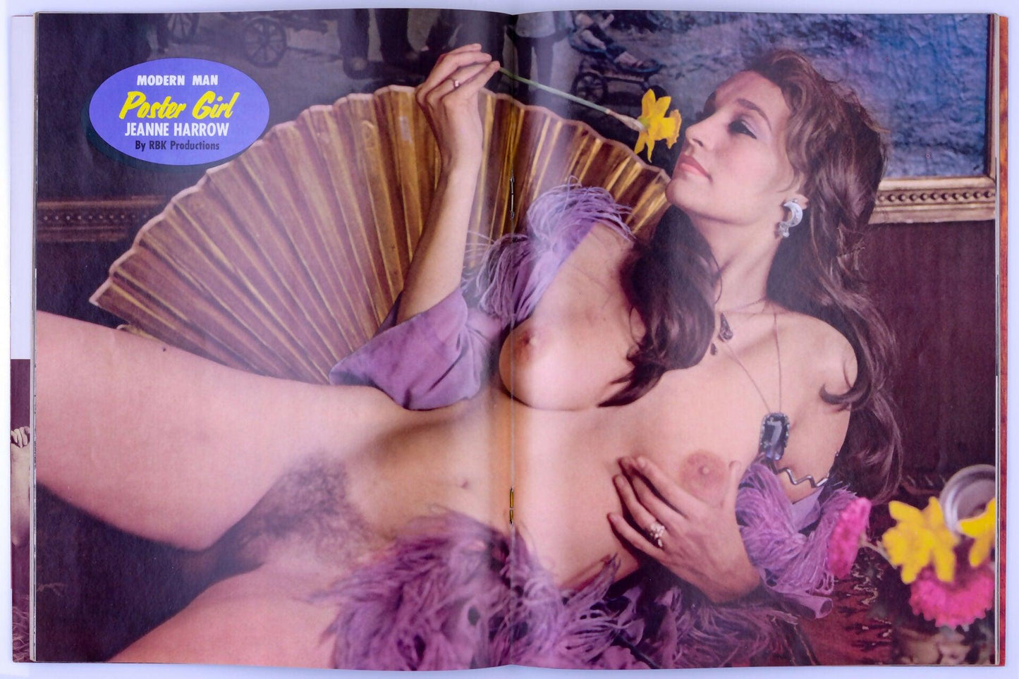 MODERN MAN Vintage Softcore Adult Magazine Vol. XXIV No. 10 October 1974 - Sarah Lange, Jeanne Harrow, Pepper Allby, Crystal Vaughn, Betty Clark - XXX Marketplace