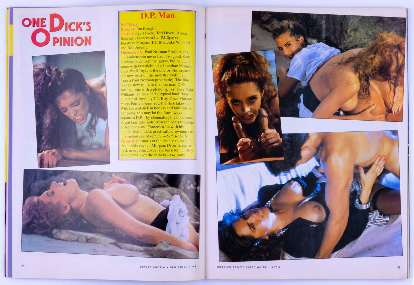 HUSTLER Erotic VIDEO April 1993 Vol. 8 No. 2 Vintage Softcore Adult Magazine - Nikki Dial, Tiffany Million, Nina Suave, Racquel Darrian, Tiffany Mynx - XXX Marketplace