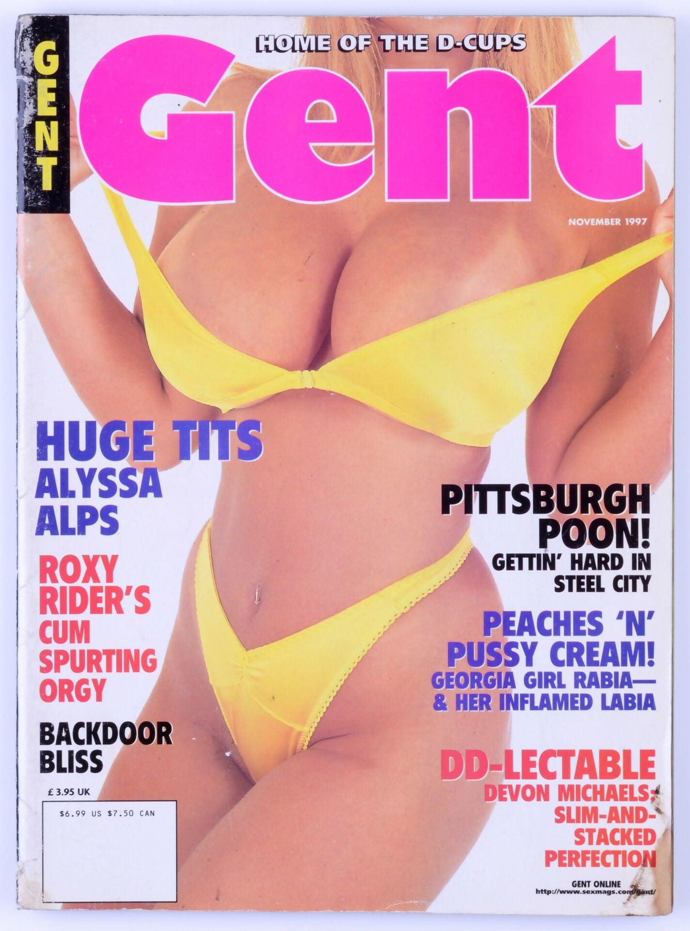 GENT Softcore Adult Big Tits Magazine Vol. 38 No. 11 November 1997 - Alyssa Alps, Roxy Rider, Devon Michaels - XXX Marketplace