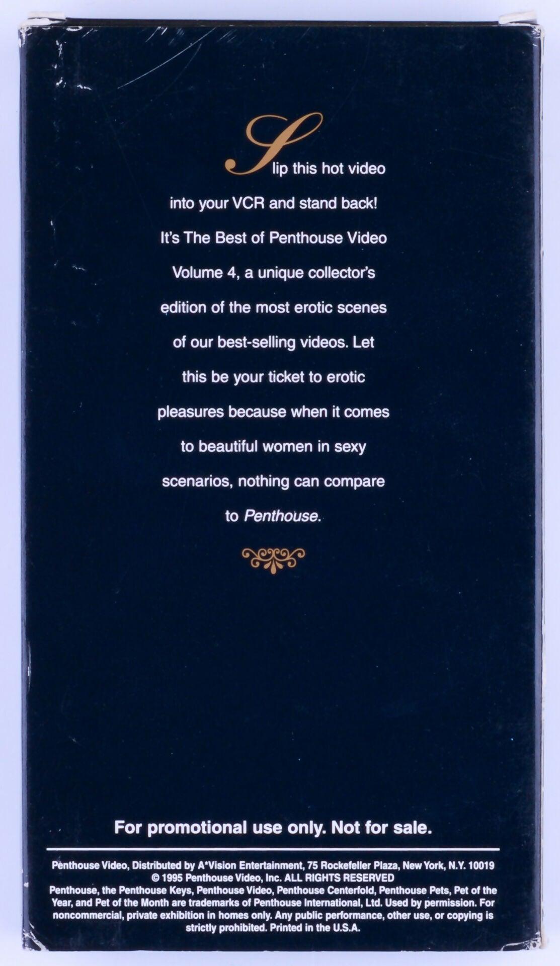 PENTHOUSE VIDEO THE BEST OF PENTHOUSE VOL. 4 VHS Tape 1995 - XXX Marketplace
