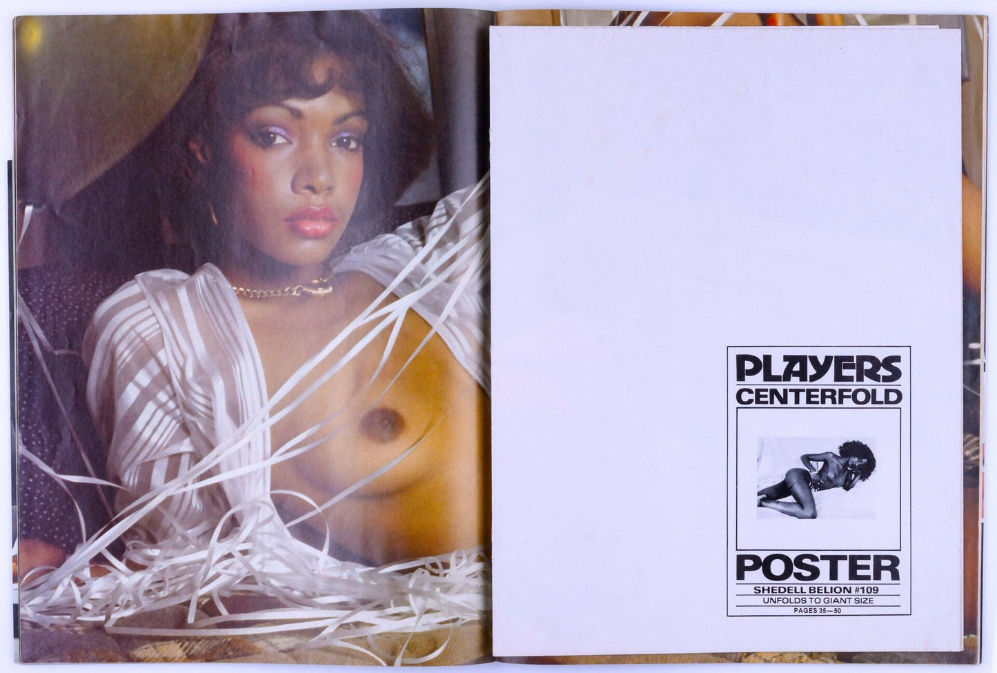Players Vintage Softcore Adult Ebony Magazine Vol. 8 No. 2 July 1981 - Includes Poster - XXX Marketplace