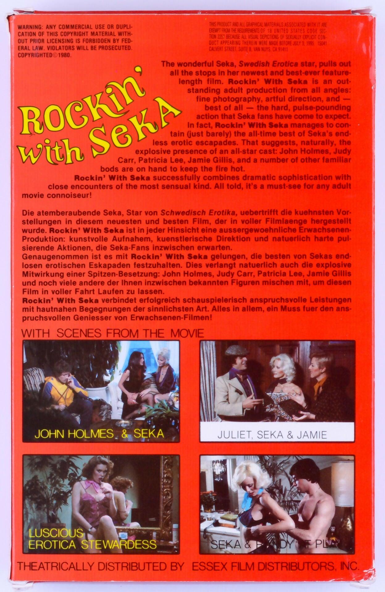 ROCKIN with SEKA SWEDISH EROTICA VHS Tape 1980 Starring John Holmes & Patricia Lee - XXX Marketplace