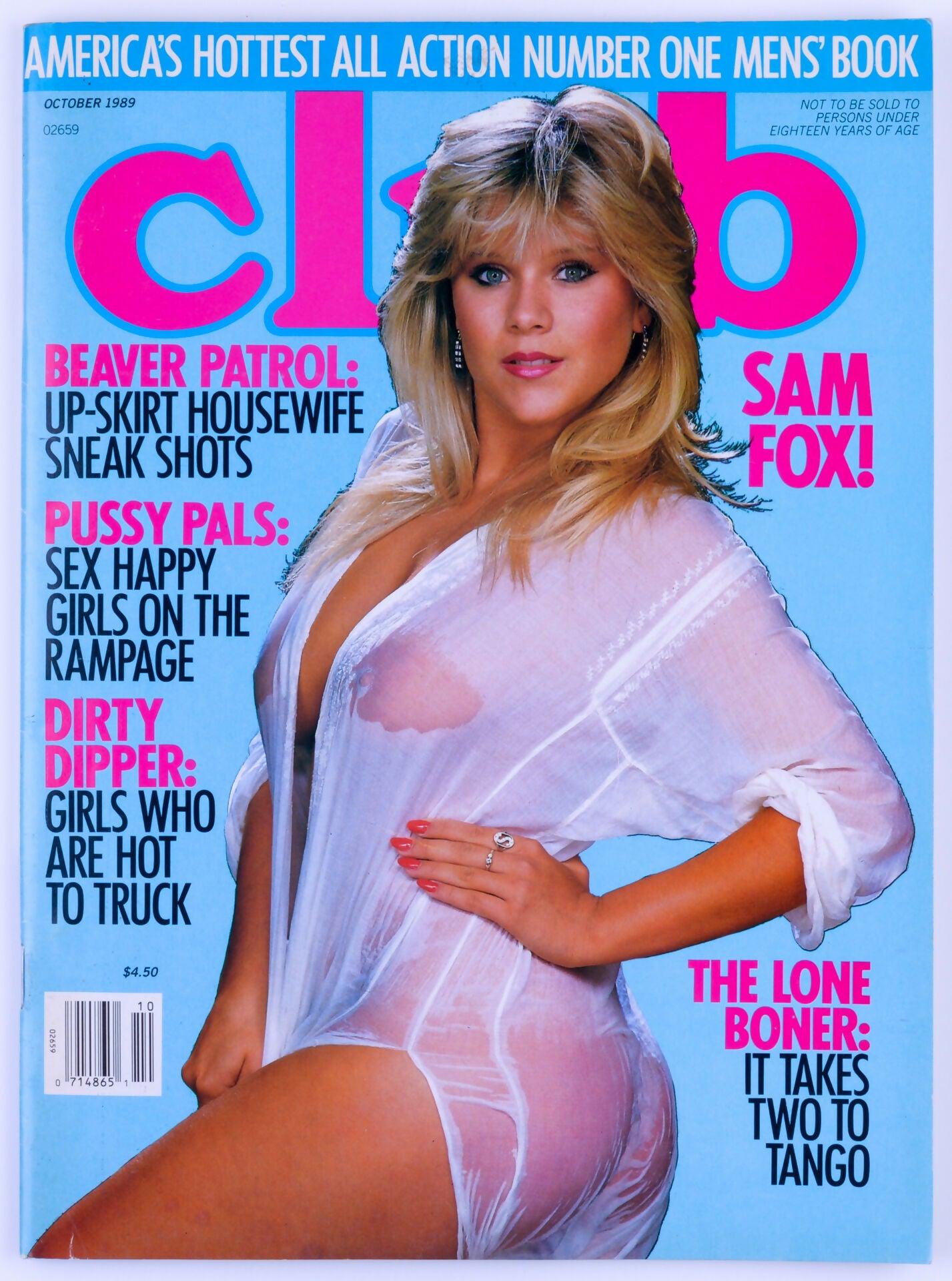 CLUB Softcore Adult Magazine Vol. 15 No. 9 October 1989 Paul Raymond Publications - Sam Fox, Tyson Lee - XXX Marketplace