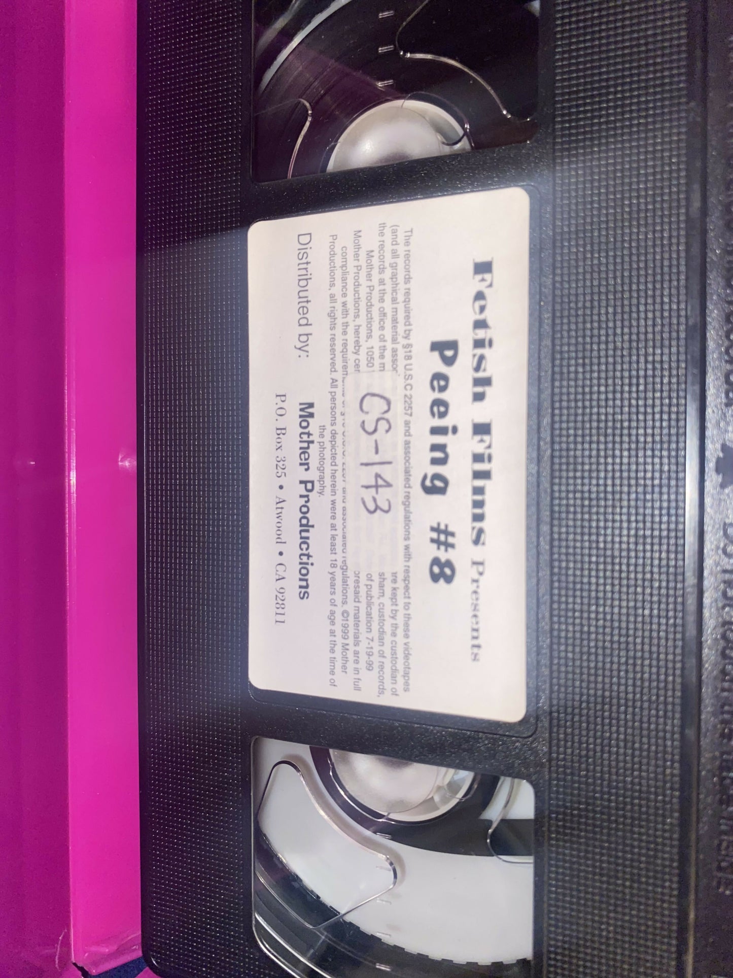 Peeing 8 VHS