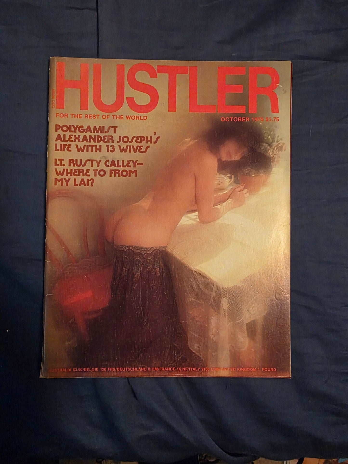 Vintage Hustler Magazine October 1975 Original Early Issue