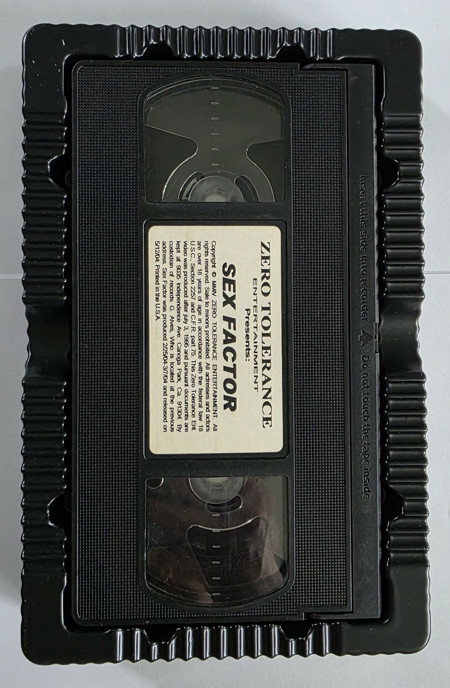 Zero Tolerance Sex Factor (2004) VHS
