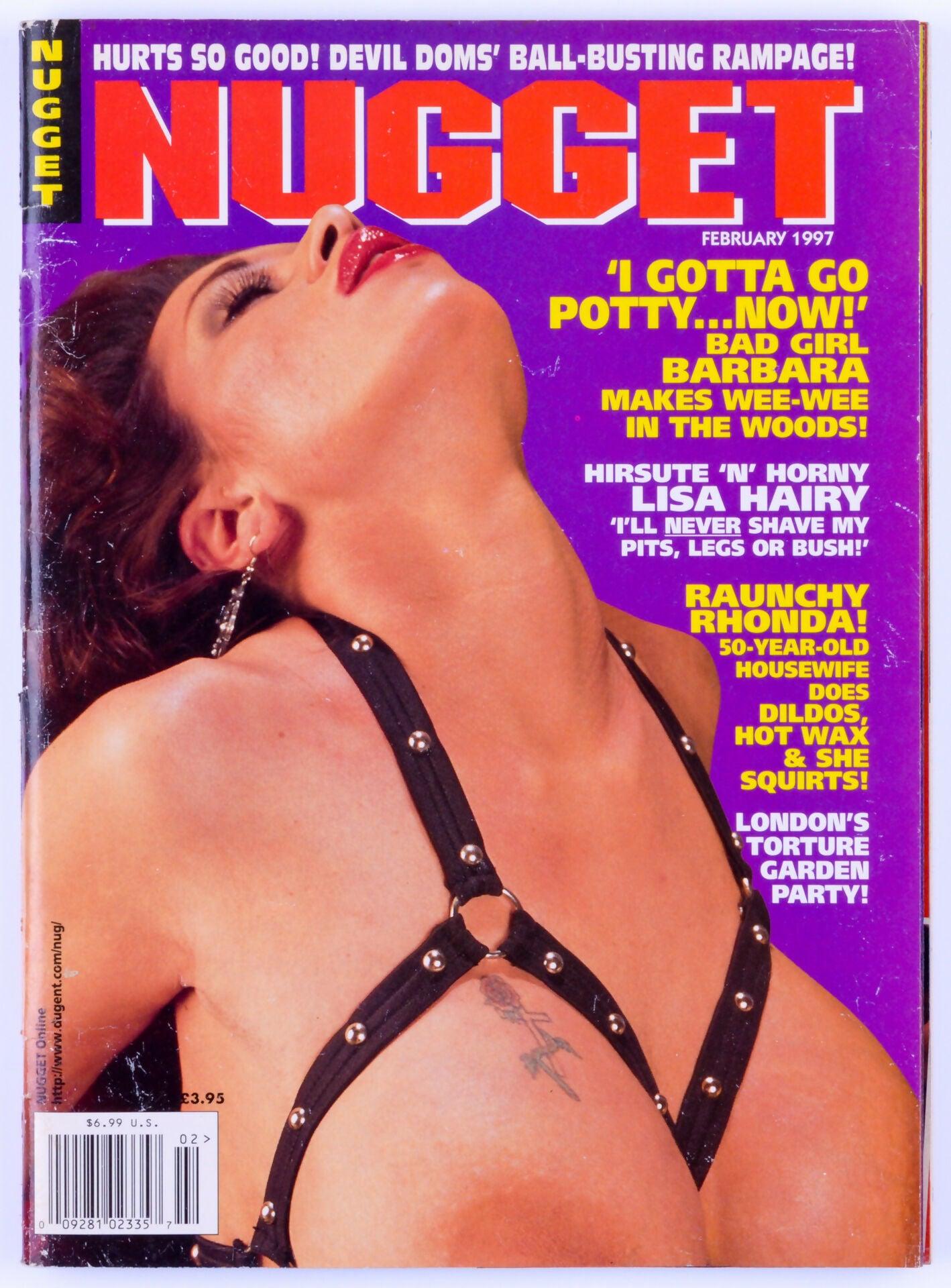 NUGGET Vintage Adult Softcore BDSM Fetish Magazine Vol. 25 No. 4 Febraury 1997 Includes Breast Milk Bonus Magazine - XXX Marketplace