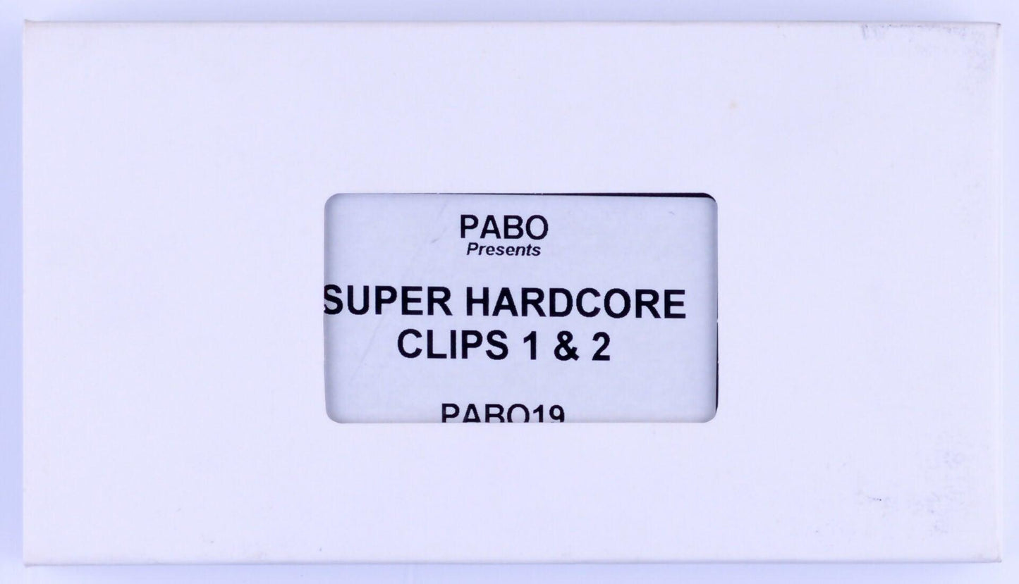 *Rare* PABO PRESENTS SUPER HARDCORE CLIPS 1 & 2 PABO19 VHS Tape Unknown Production Date - XXX Marketplace