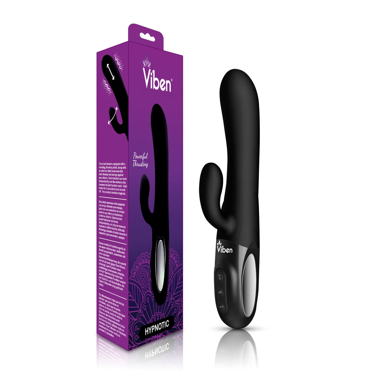 Viben - Hypnotic Clit Teaser and Thrusting Rabbit - Black