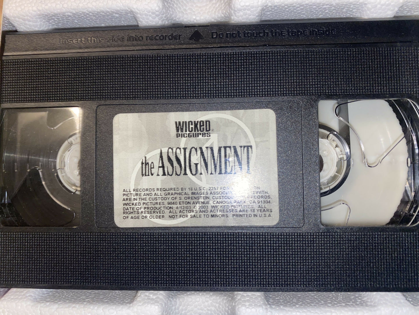 The Assignment VHS
