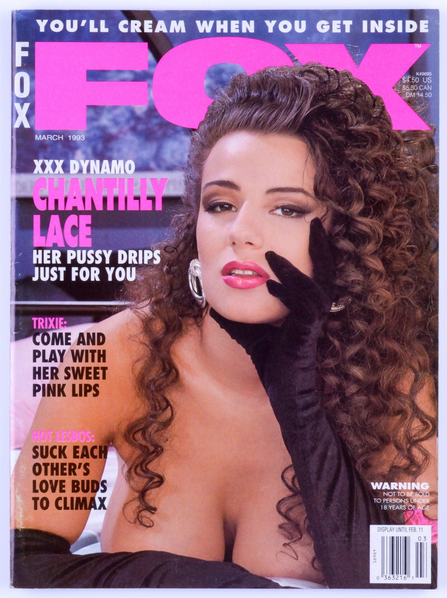 FOX Vintage Softcore Adult Magazine Vol. 11 No. 10 March 1993 - Chantilly Lace - XXX Marketplace