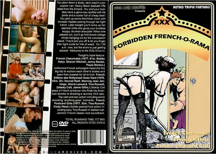 Forbidden French-O-Rama Triple Feature Dirty Drive In Alpha Blue Archives DVD