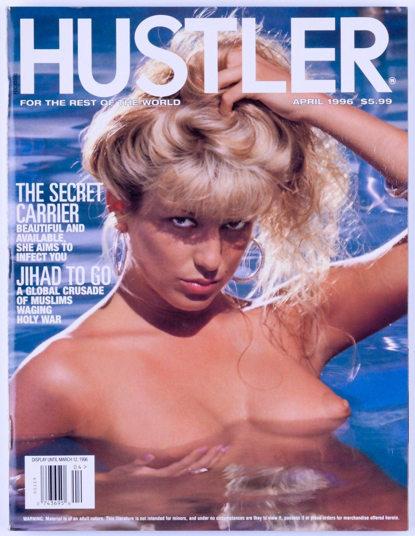 HUSTLER Vintage Hardcore Adult Magazine Vol. 22 No. 11 April 1996 - XXX Marketplace