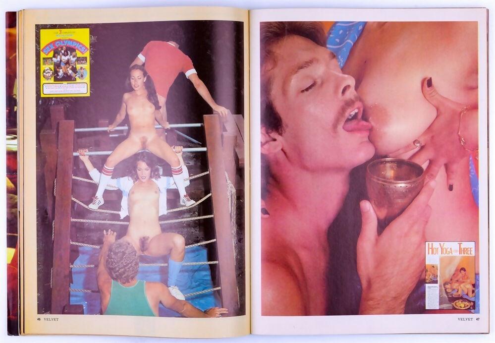 VELVET Softcore Vintage Magazine Vol. 5 No. 1 September 1981 Includes Giant Roman Orgy Poster - XXX Marketplace