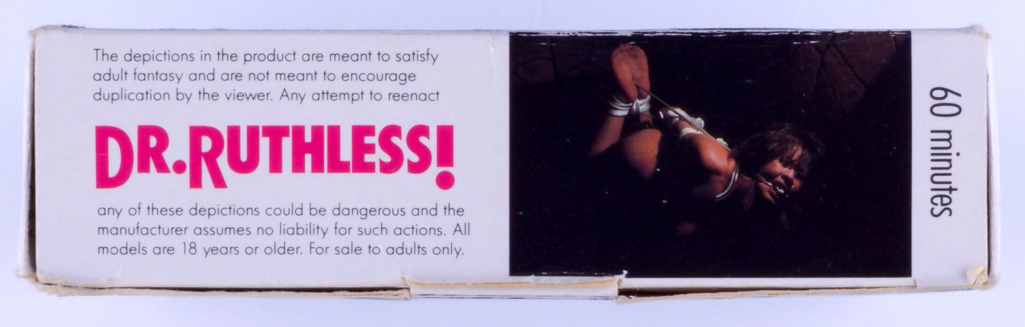*Rare* DR. RUTHLESS! AN HOM EXPERIMENT IN BONDAGE! Adult BDSM VHS Tape Unknown Production Date - XXX Marketplace