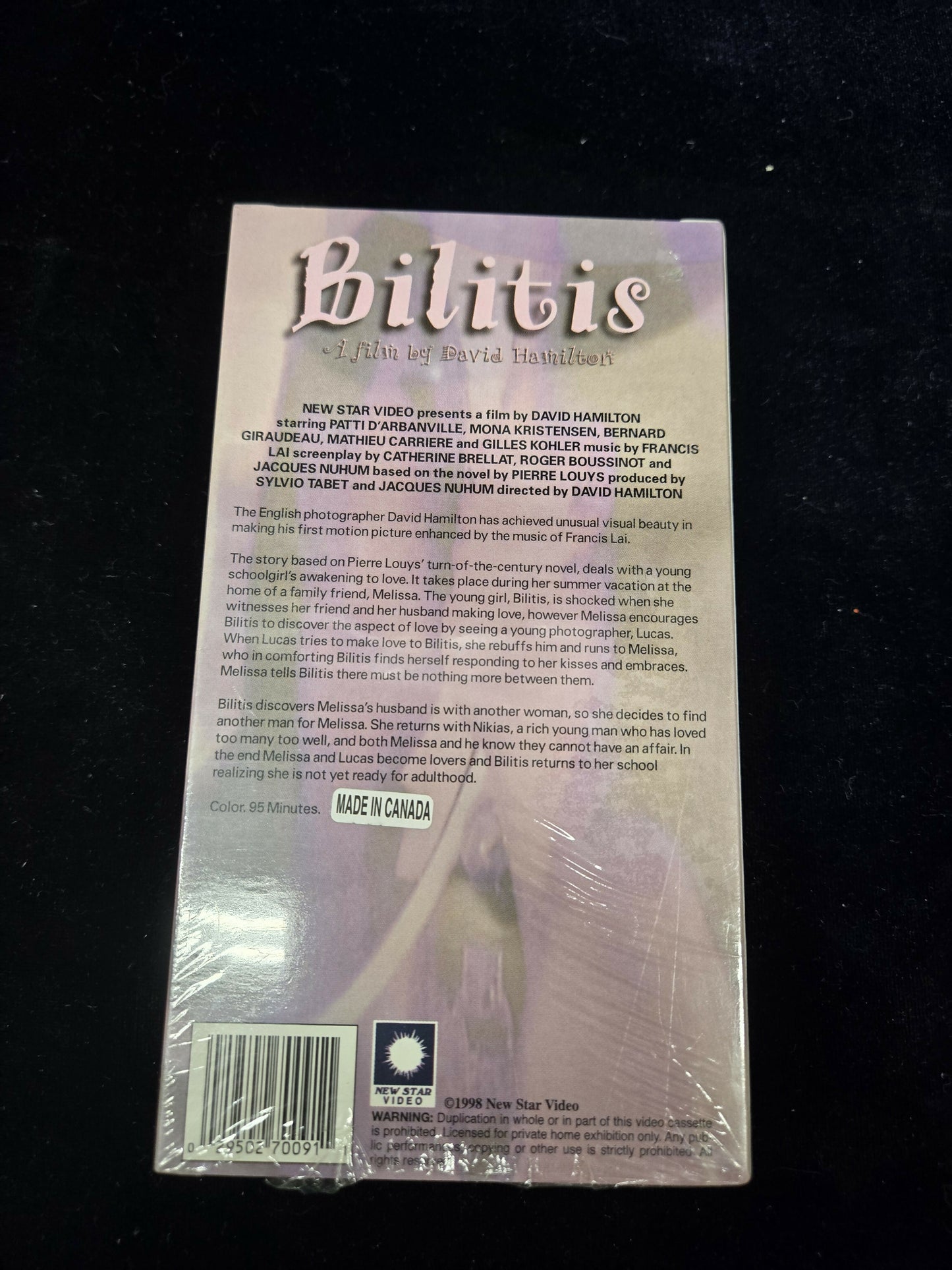 Bilitis VHS by David Hamilton