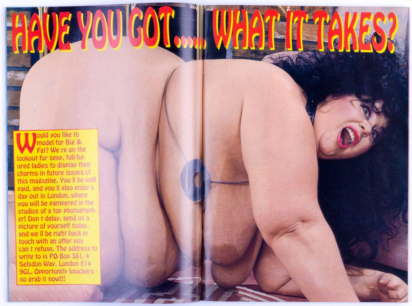 BIG GIRLS Vintage UK Adult Big Boobs Magazine Vol. 2 No. 12 1996 - XXX Marketplace