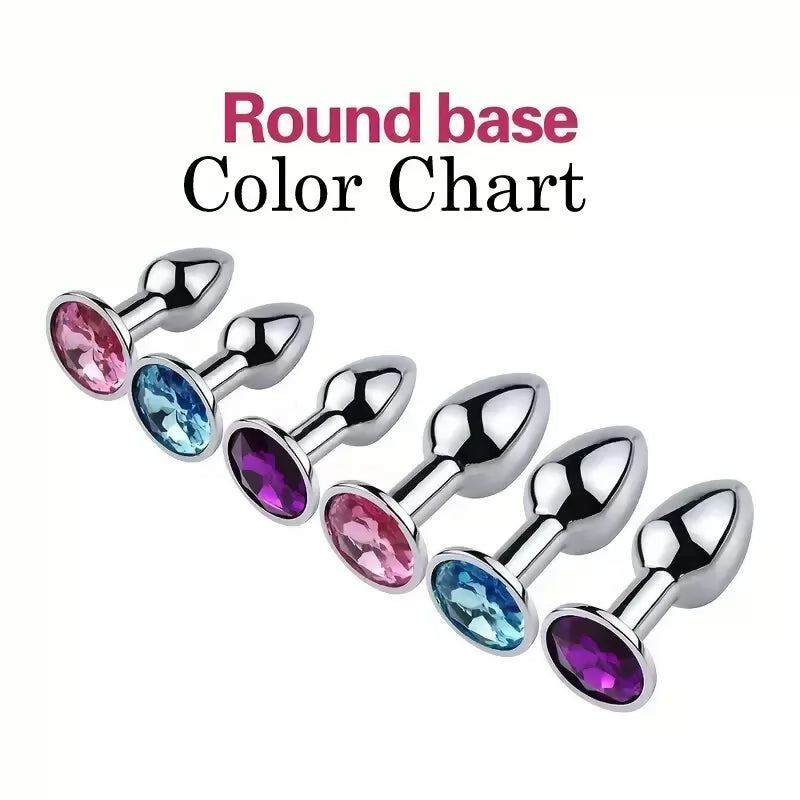 34mm Medium Round Purple Butt Plug