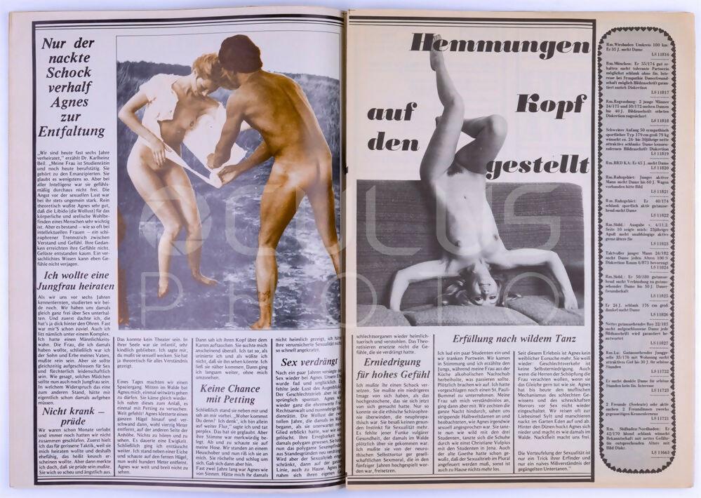 *Rare* Love & Sex Vintage German Softcore Adult Newspaper 1962 No. 7 3/24/1972 - XXX Marketplace