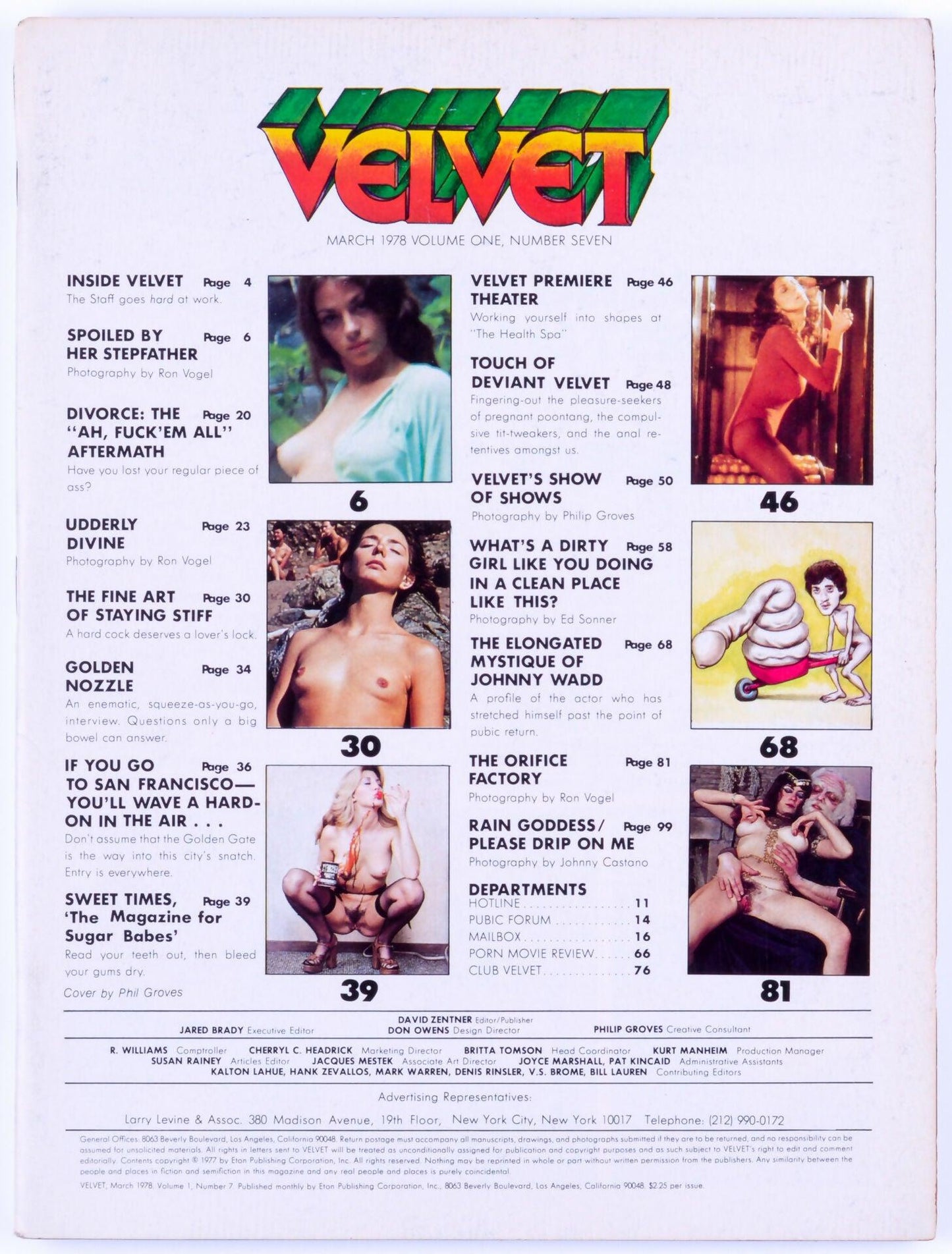 VELVET Vintage Softcore Adult Magazine Vol. 1 No. 7 March 1978 - XXX Marketplace
