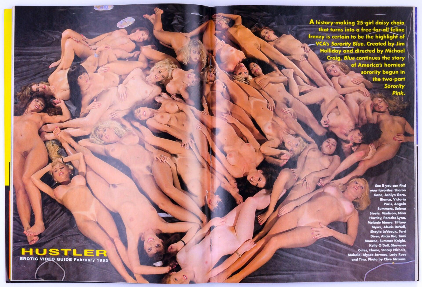 HUSTLER Erotic VIDEO February 1993 Vol. 7 No. 12 Vintage Softcore Adult Magazine - Selena Steele, Jeanna Fine - XXX Marketplace