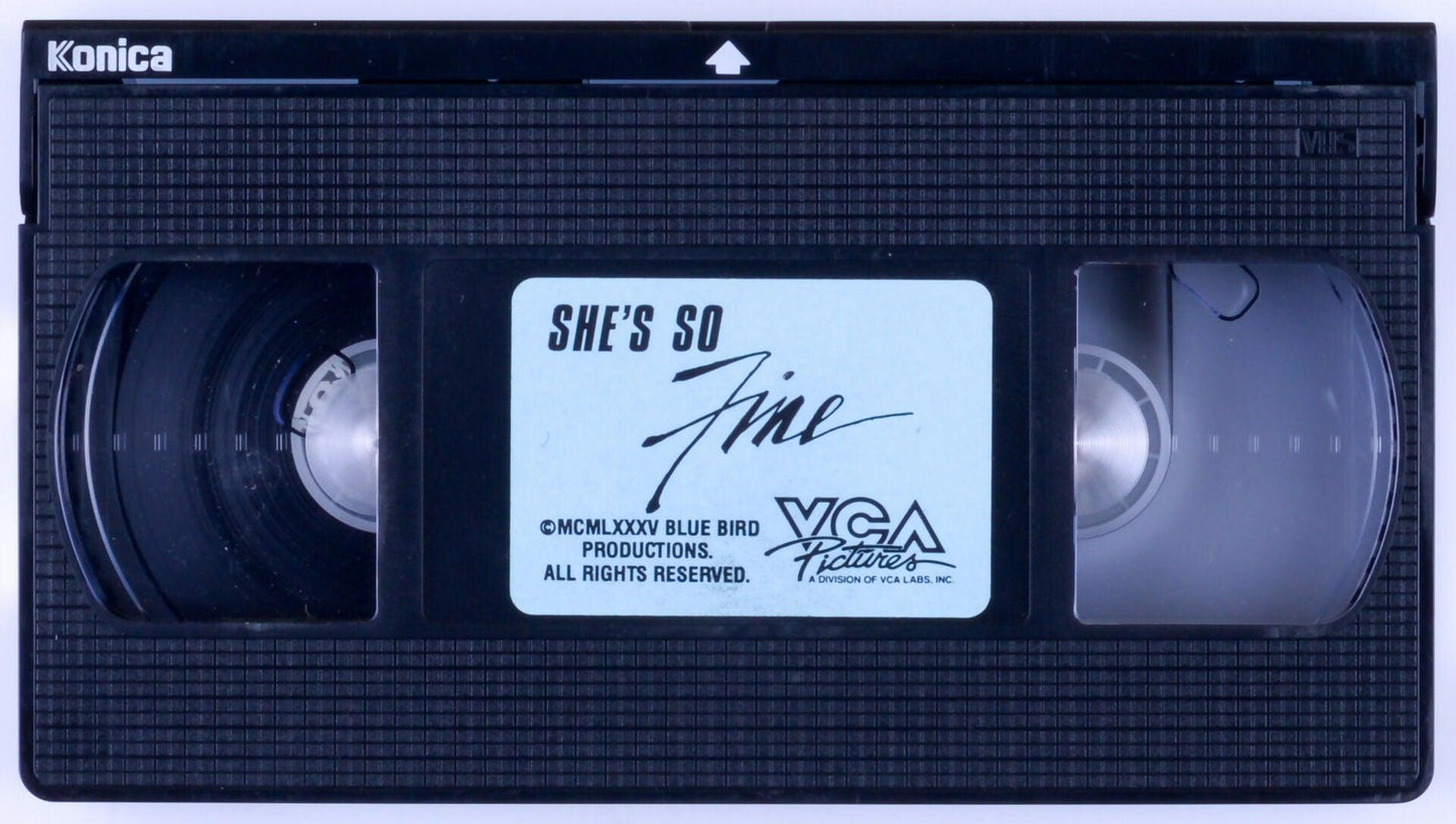 *Rare* SHE'S SO FINE Adult VHS Tape BLUE BIRD PRODUCTIONS 1985 - Sharon Kane, Taija Rae, Sharon Mitchell, Gloria Leonard, Melanie Scott - XXX Marketplace