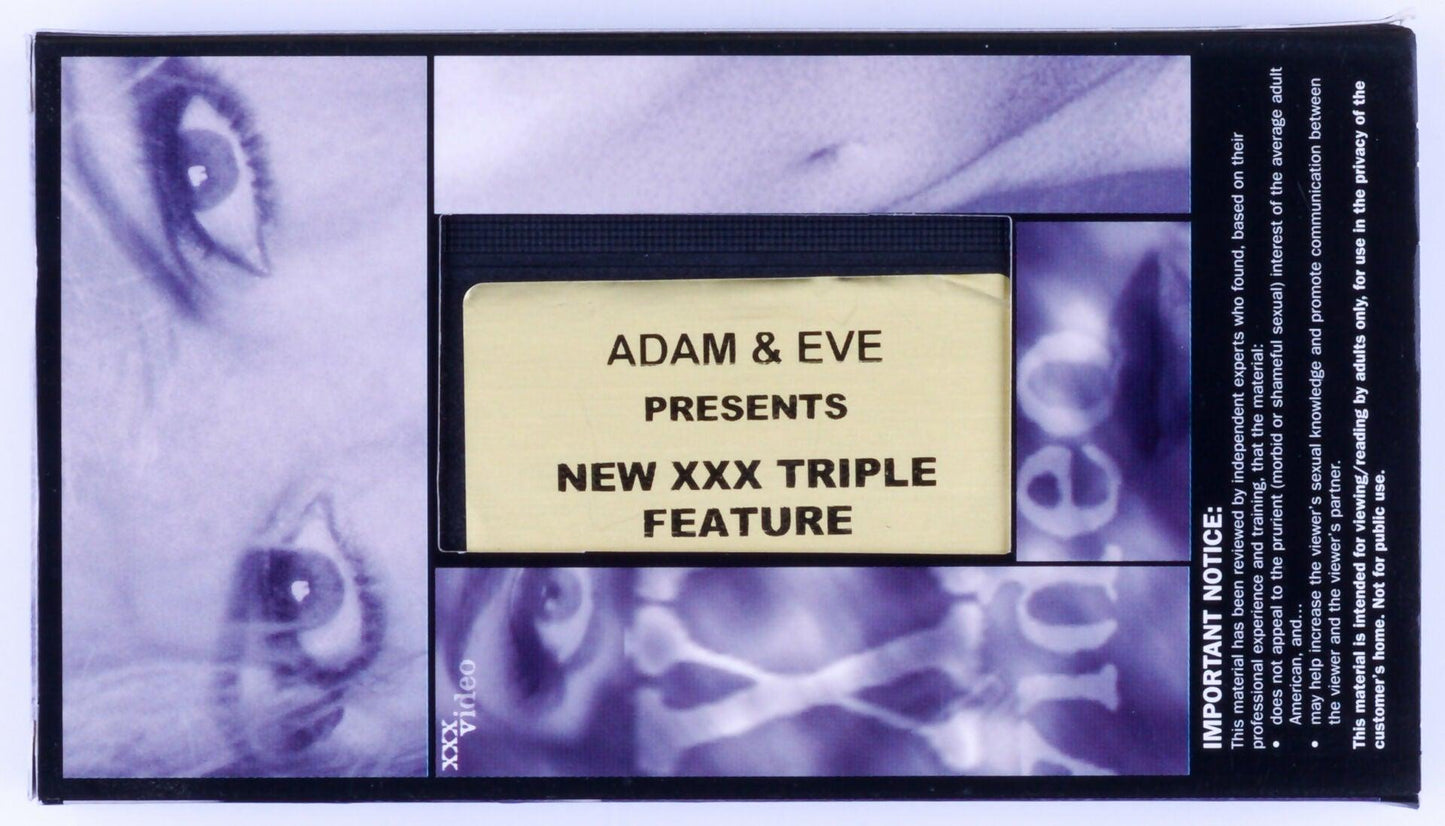 ADAM & EVE PRESENTS NEW XXX TRIPLE FEATURE VHS Tape Unknown Publication Date - XXX Marketplace