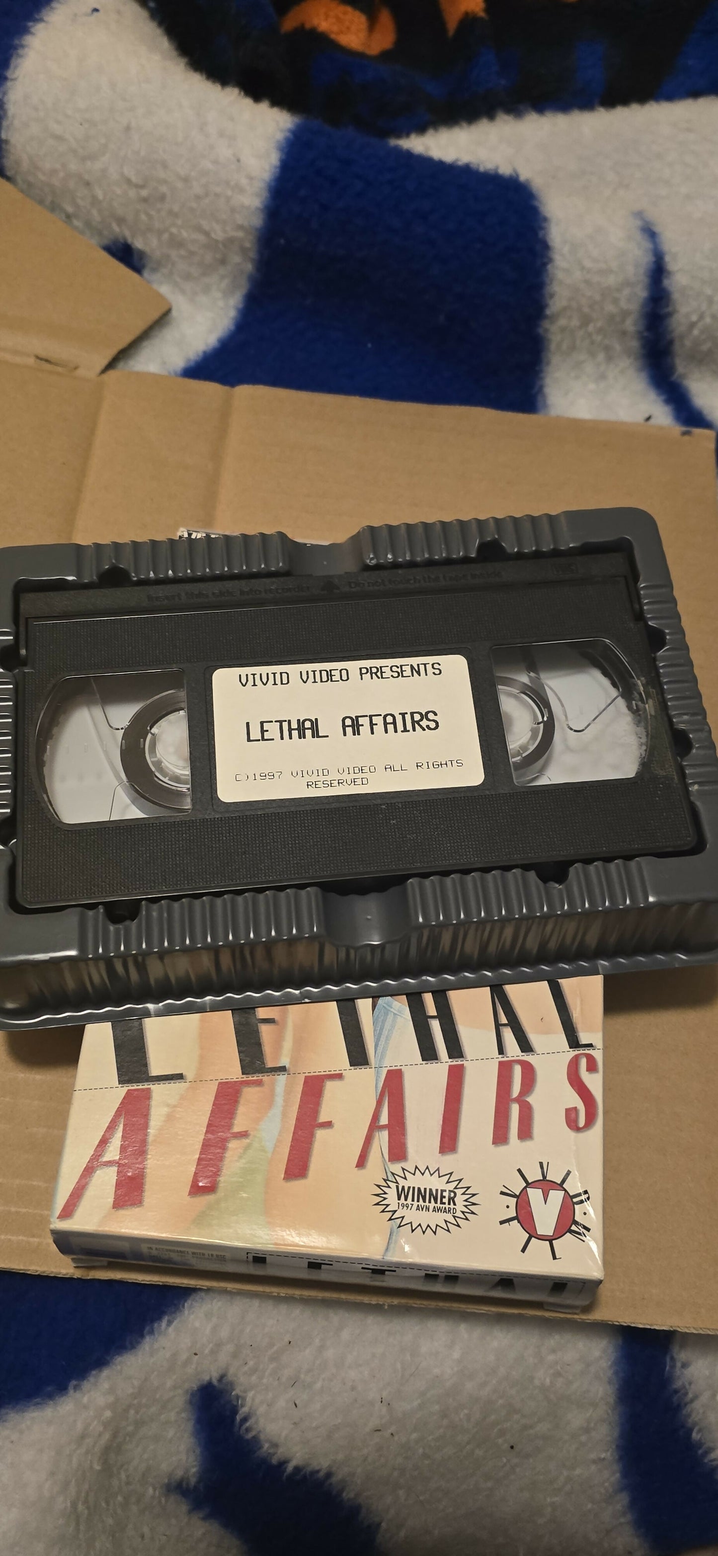 Lethal Affairs (VHS) - Vivid Presents A Major Toni English Film - Starring Janine Lindemulder & Chasey Lain - 1997 AVN Award Winner
