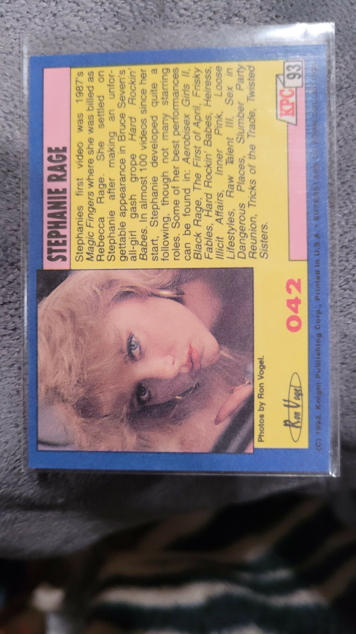 Stephanie Rage Card # 042
