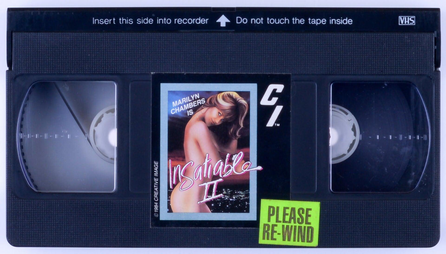*Rare* Insatiable II Adult VHS Tape Creative Image 1984 - Marilyn Chambers, Juliet Anderson, Valerie La Veaux, Shana McCulloch - XXX Marketplace