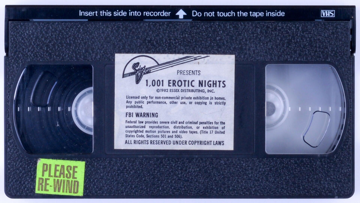 *Rare* 1,001 EROTIC NIGHTS Adult VHS Tape SELECT VIDEO 1982 - Annete Haven, Danny Daniels, David Clark, Heather Fields - XXX Marketplace