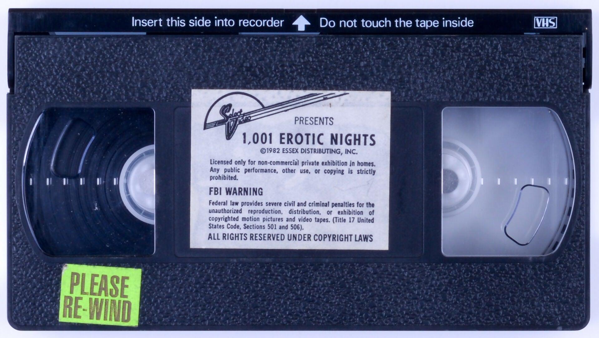 *Rare* 1,001 EROTIC NIGHTS Adult VHS Tape SELECT VIDEO 1982 - Annete Haven, Danny Daniels, David Clark, Heather Fields - XXX Marketplace