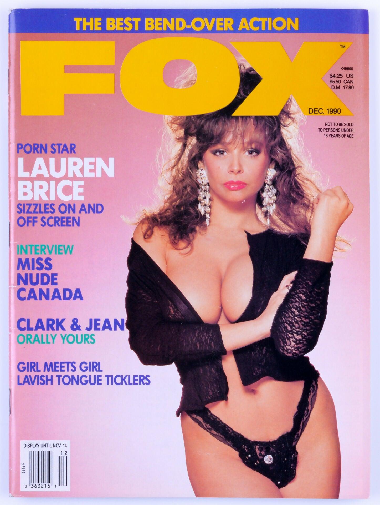 FOX Softcore Adult Magazine Vol. 3 No. 5 December 1990 - Lauren Brice - XXX Marketplace