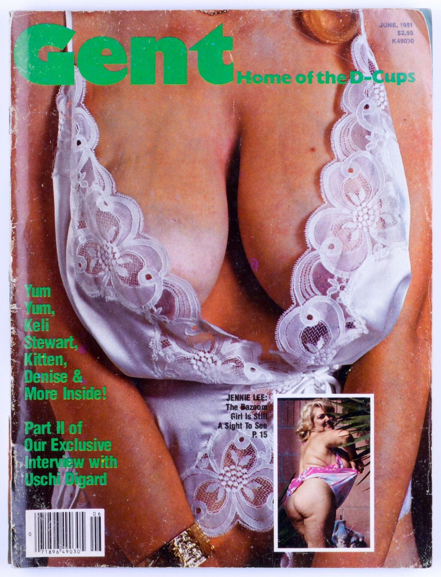 GENT Softcore Adult Big Tits Magazine Vol. 22 No. 6 June 1981 - Keli Stewart, Kitten, Uschi Digard, Jennie Lee, Yum Yum - XXX Marketplace