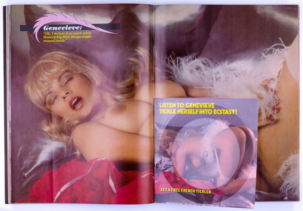 VELVET TALKS! Softcore Vintage Adult Magazine Vol. 3 No. 4 August 1981 Includes Vinyl EP Record - XXX Marketplace