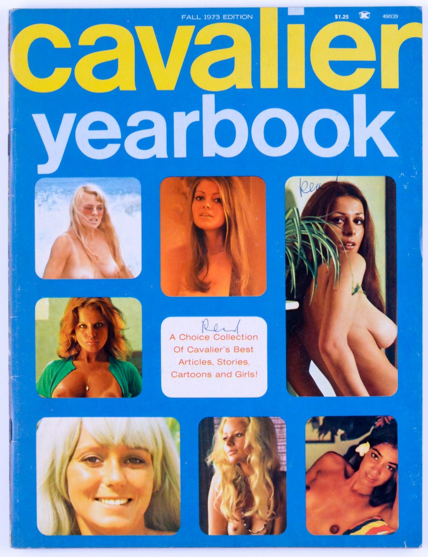 Cavalier Yearbook Vintage Softcore Adult Magazine Fall 1973 Edition - Julie Bond, Rose Avery - XXX Marketplace
