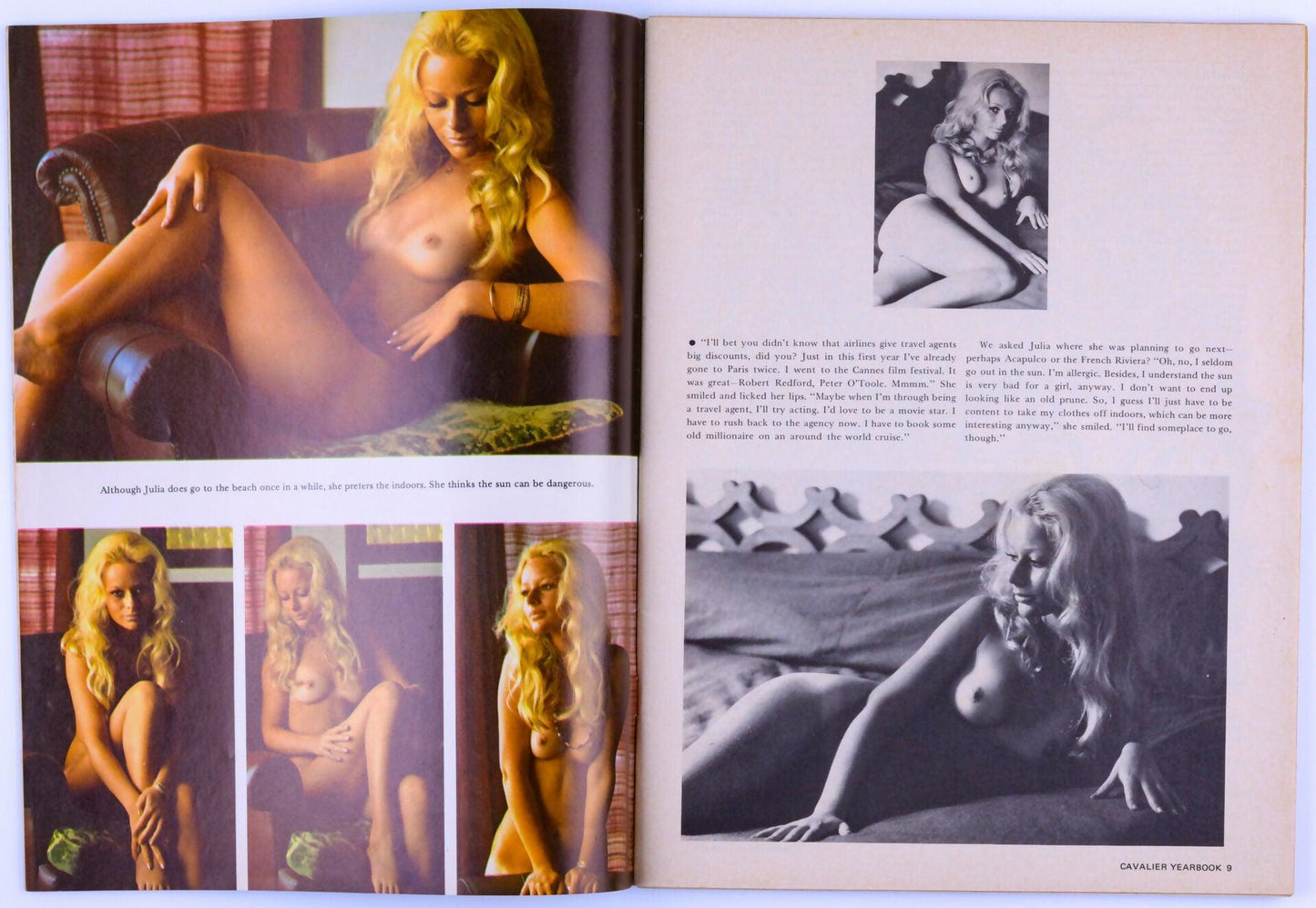 Cavalier Yearbook Vintage Softcore Adult Magazine Fall 1973 Edition - Julie Bond, Rose Avery - XXX Marketplace