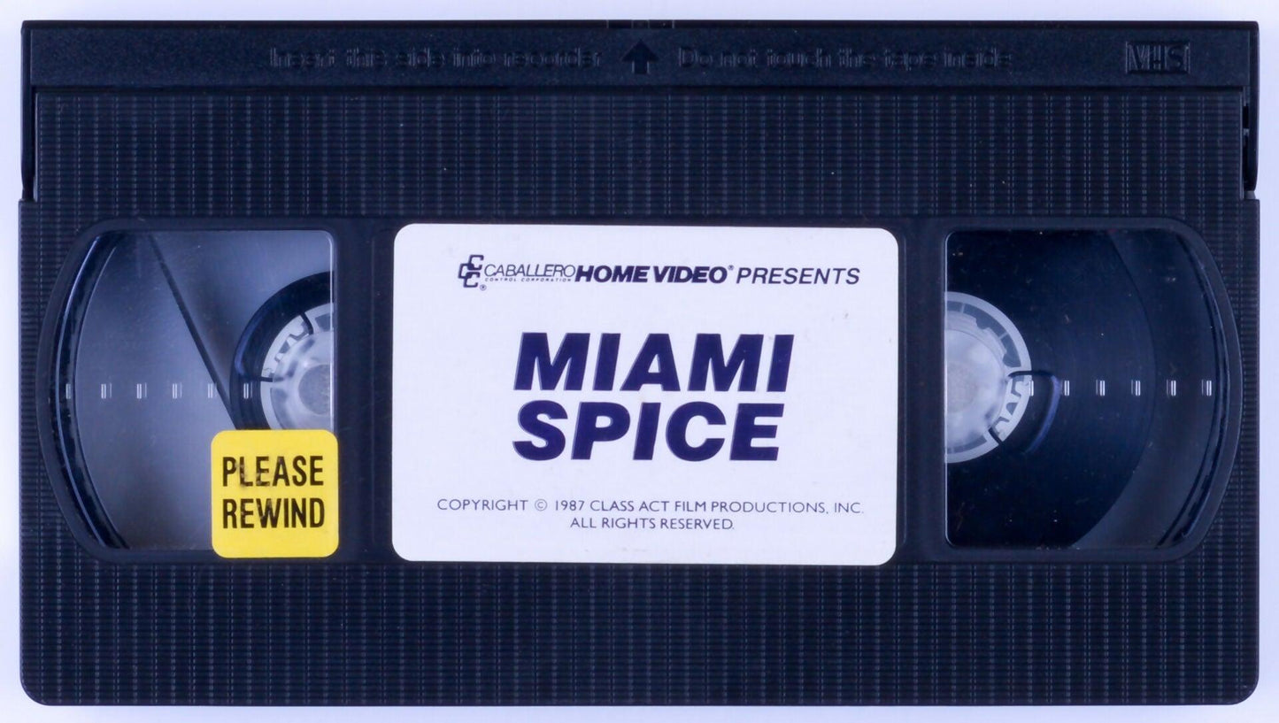 *Rare* MIAMI SPICE Adult VHS Tape CABALLERO HOME VIDEO 1987 - Amber Lynn, Sherri St. Clair, Barbara Dare, Porsche Lynn, Janette Littledove, Candi Evans - XXX Marketplace